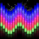 70pcs Foam Sticks Bulk, Foam Glow Sticks 3 Flashing Modes for Wedding Glow in The Dark Party Supplies, Light up Wands for Birthday, Outdoor Camping, Raves