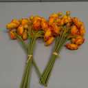 Ling's Moment Ranunculus Artificial Flower, Faux Silk Mini Ranunculus Flowers for DIY Bouquet, Bulk Fake Wedding Filler Flowers for Centerpieces Arrangements Bridal Shower Decorations, Citrus Orange