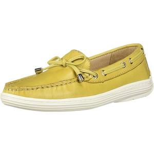 Driver Club USA Unisex-Child Kids Boys/Girls Leather Nantucket Loafer, Size 5.5, Powder Yellow Everest