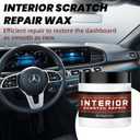 Interior Car Scratch Repair Wax for Dashboard & Plastic Trim - Quick Scratch Remover, Restores Shine, Easy to Use, 100g