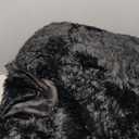 BEDELITE Black Fluffy Comforter Set Queen Size, Fuzzy Faux Fur Comforter Bedding Set, Ultra Soft and Warm Winter Shaggy Bed Set (1 Comforter & 2 Pillowcases) as Gifts for Women