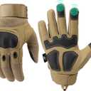Mossy Oak Tactical Gloves for Men, Touch Screen Airsoft Gloves with Hard Knuckle for Hunting, Paintball, Hiking, Camping (Medium, Tan)