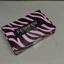 FESHFEN Long Brown Blonde Wigs for Women, 24 inch Middle Parting Synthetic Wavy Wig for Daily Party, Brown Mixed Blonde Highlighted