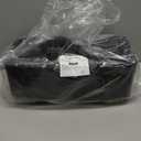 FULING [8x8-Inch, 50 Pieces, 3-Compartment Disposable To Go Box Containers, Plastic Clamshell Takeout Food Trays, Microwave Safe, Cut Resistantstable Hinged Lid, Hybrid Polypropylene, Black