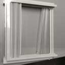 Window Air Conditioner Side Panels with Frame,Window AC Side Panels Insulation Curtain Kit,Fits for Most 5000BTU Window AC Units