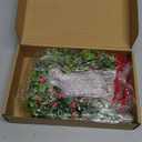 2 Pcs 9 Mini Christmas Wreath for Front Door Christmas Artificial Red Berries Parasitic Leaf Winter Wreath for Cabinet Wedding Window Home Wall Indoor Decor