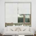AOSKY Cordless Roller Shades for Windows Light Filtering Shades with 5% Openness Solar Screen Semi Sheer Roller Blinds UV Protection for Office and Home. Easy to Install 64" W x 72" H (White)