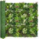 ODTORY Artificial Plant Wall Panels: 70"x120" UV-Anti Faux Grass Wall Backdrop Boxwood Ivy Fence Privacy Screen Fake Greenery Leaf Hedge for Outdoor,Indoor,Garden,Backyard and Home Decor