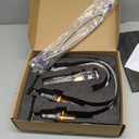 Classical 8 inch Bathroom Faucet, Bathroom faucets for Sink 3 Holes, Widespread Brushed Nickel Bathroom Faucet with Pop Up Drain and cUPC Lead-Free Hose (Chrome 1 Packs)