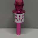 BlueFire 4 in 1 Karaoke Wireless Microphone with LED Lights, Portable Microphone for Kids, Great Gifts Toys for Kids, Girls, Boys and Adults (Purple)