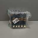 Supernal 120 Pack Gold Plastic Silverware with Green Napkins,Gold Silverware Disposable,Wrapped Plastic Cutlery Set with Napkin,Pre Rolled Silverware Set Disposable,Christmas Cutlery Suitable for 120 Guests (Green and Gold)