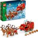LEGO Santa's Sleigh - Building Toys for Kids, Boys & Girls, Ages 9+ - Indoor Christmas Decorations for Home W/Santa Claus Figurine & Reindeer - Gifts for Boys & Girls - 40499
