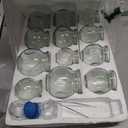 NFZUNW Cupping Therapy Sets,14 Cups Thick Chinese Acupoint Glass Cupping Therapy Set for Professionals,for Massage Back and Relieve Fatigue