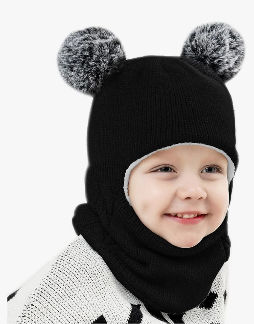 Baby Winter Hat Scarf Set, Unisex Infant Toddler Kids Hat Scarf, 30*20