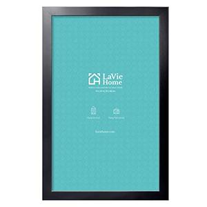 LaVie Home 14 x 24 Picture Frame, 24x14 Poster Frame with High Definition Plexiglass, Horizontal or Vertical Wall Gallery Poster Frames Suitable for Photos, Artworks, Posters,Puzzle, Black 1pc