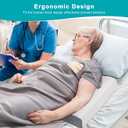 Bed Sore Pillow with Non-Slip Cover & Slope, Bedsore Pressure Relief Pillows, White Bed Sore Prevention Pillow Set, Stay On The Side, Off The Back