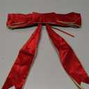 Red Velvet Christmas Bows with Gift Box, Gold Wired Red Bows for Wreath Floral, Christmas Tree Topper, Outside Bowknot Red Bow for Car Wall Garden Yard Front Door