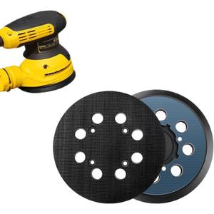 2 Pack 5 inch 8 Hole Hook and Loop Replacement Sanding Pad for DeWalt DWE64233 & N329079 Compatible with DWE6423/6423K, DWE6421/6421K, DWE6421-B2, DWE6421-B3, DWE6421-BR, DCW210B (2 Packs)