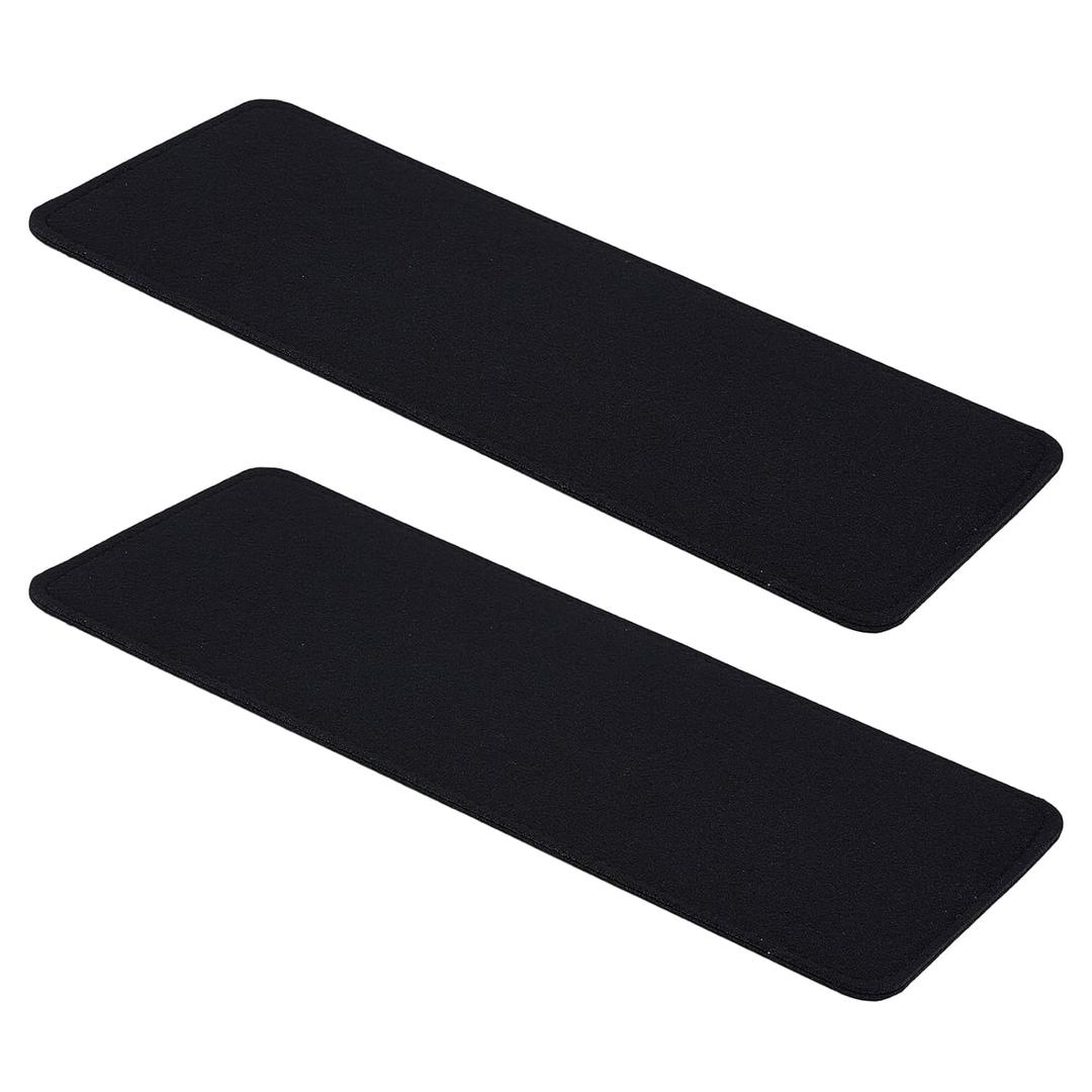 NICENEEDED 2 PCS Felt Bag Base Shaper, 14.8 x 6.7 Inch Bag Bottom Shaper Pad Purse Liner Board Insert, Black Arc Corner for Handbags Tote Crossbody Bag Backpack