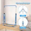 Foldable Gymnastics Bar, 5-Height Adjustable Gymnastic Bars for Kids at Home,Robust & Stable for Indoor/Outdoor Using,Weight Limit 140LBS