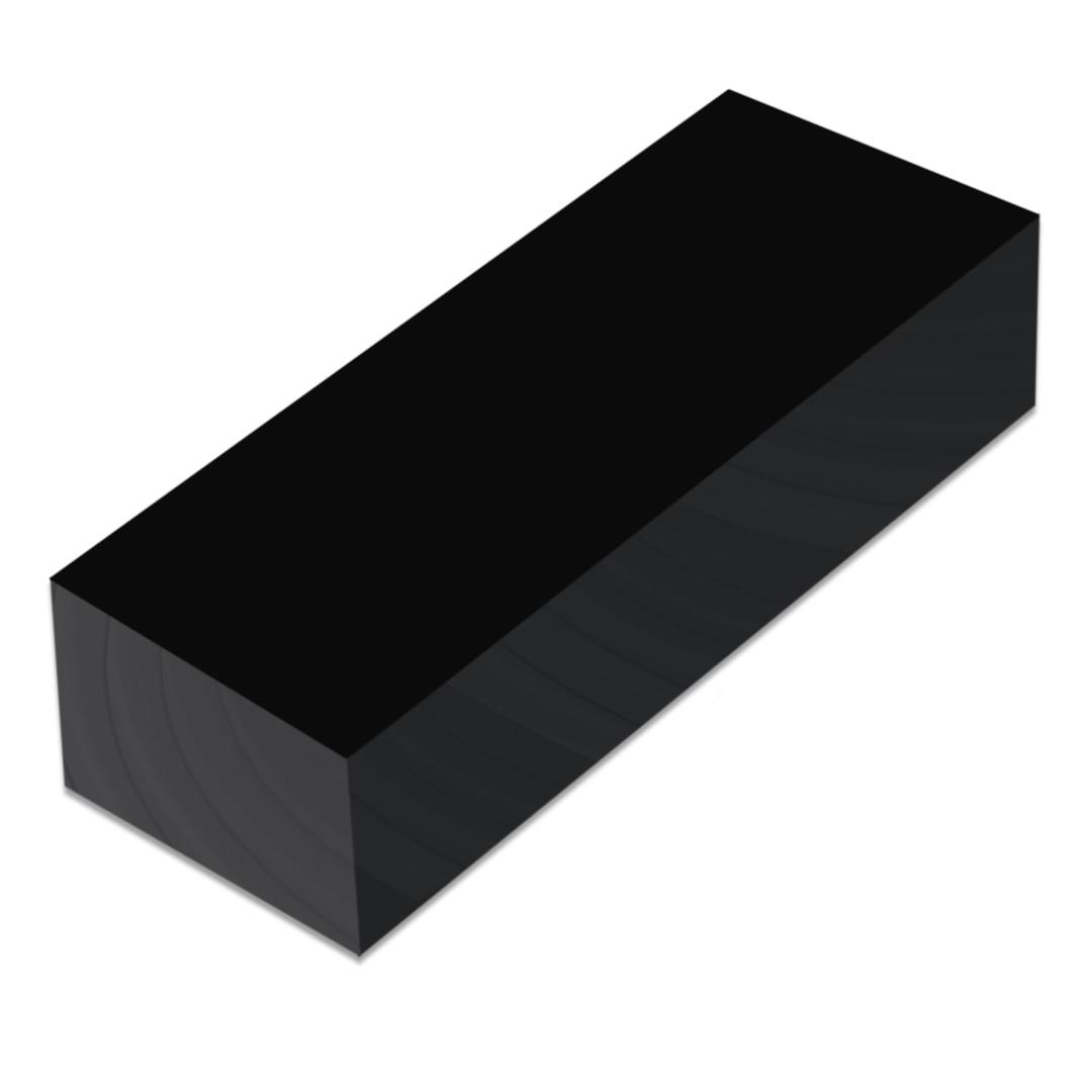 HDPE Block Black HDPE Plastic Sheet 3'' x 12'' x2'' (50mm Thick) High Density Polyethylene Rectangular Solid Plastic Block for DIY Projects, Crafts, Machining, Home Improvement