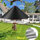 19 Inch Metal Squirrel Baffle for Bird Feeder, Hanging Baffles for Squirrel Proof Bird Feeders, Outdoor Cover Rain Guard, Rust Chew Proof Heavy Duty