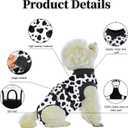 Dog Surgery Recovery Suit,Female Male Dog Onesie for Spay Neuter,Substitute E-Collar & Cone,Anti-Licking Breathable Onesie for Large Dogs, Cow 