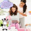 2 x JoycuFF Funny Donkey Sister Gift Birthday, Graduation Gifts for Her Soul Sisters Friend Gifts for Women Presents, Easter Basket Stuffers, Handmade Emotional Positive Crochet Donkey