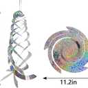 Sfcddtlg 8 PCS Bird Spiral Hanging Reflectors- 15.8 Inch Outdoor Hanging Reflective Device- Garden Decoration to Prevent Birds from Entering the House Garden Swimming Pool