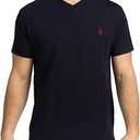 Ralph Lauren Men's V-Neck T-Shirt In Navy Blue, M