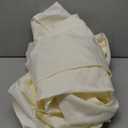 Nasitos 2 Pack Beige Tablecloths Fitted for 8 Foot Tables-Open Back Folding Table Cover Washable and Wrinkle Resistant Table Cloth Rectangle, Trade Show, Parties, Wedding, Banquet, Buffet, Craft Fair