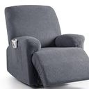 KinCam Recliner Covers, Stretch Reclining Cover Furniture Protector Covers for Pet Kid(1 XL Seater, Dark Gray)