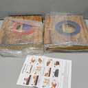 Portable Cornhole Board Set 2 ft x 1 ft Cornhole Set with 6 Bean Bags Foldable Cornhole Game for Kids and Adult Indoor or Outdoor Backyard Corn Hole Toss Games (Dark Wood)