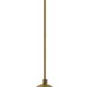 KCO Lighting Mid Century 1-Light Globe Pendant Light Industrial Vintage Brass Gold Pendant Lighting Fixture Kitchen Island Adjustable White Glass Hanging Ceiling Lights