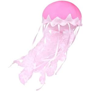 Double Bread Realistic Jellyfish Stuffed Animal, Cute Plush Toy for Birthday Room Decor, Sea Animal Collection Gift for Boys and Girls (Pink)