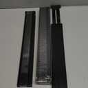 4 Pack Bamboo Kitchen Drawer Dividers 2.6" High, Adjustable from 12 Inch to 17 Inch Drawer Organizers, Expandable Drawer Separators for Clothes, Bedroom, Dresser, Office (Black)