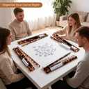 Acrylic Mahjong Racks with Pushers（Tortoise Shell,20）