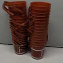 Tioncy 30 Pcs Football Plastic Bucket with Handles 34 oz Versatile Football Treat Bucket Football Ice Bucket Bulk for Wine Beverage Football Party Snack Candy Alcohol Beer Drink Pail Gifts