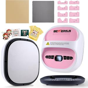 BetterSub 8.3"×9.7" Heat Press Machine for T-Shirts & HTV Vinyl, Portable