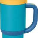 Ello Oasis 14oz Stainless Steel Toddler Tumbler with Handle & Retracting Straw, 100% Leakproof, Double-Wall Vacuum Insulated, Kids Water Bottle for School, BPA Free, Dishwasher Safe, Glacier