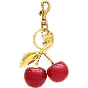 Cherry Keychain Bag Charm with Letter Tag for Women - Cute Purse Accessories Keychains for Handbags, Christmas Gifts