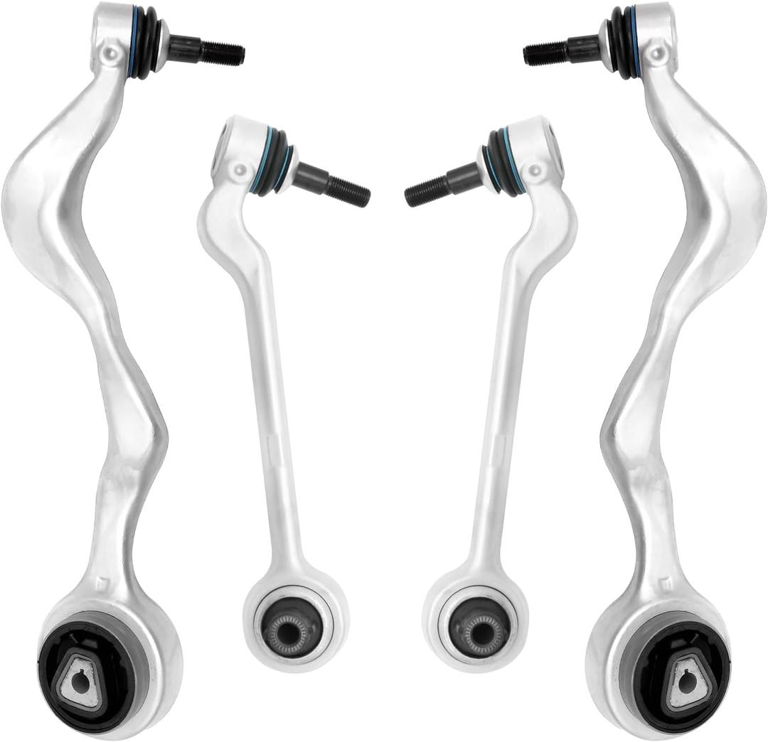 Front Lower Control Arm Suspension Kit 4pc compatible with 2006-2014 BMW E90 325i 328i 330i 335i 335is 128i 135i X1(2WD Only)