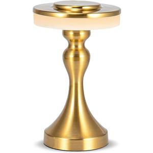 Portable Metal LED Table Lamp,Cordless Battery Table Lamp,3 Color Touch Control Rechargeable Desk Lamp,3-Levels Brightness Bedside Battery Lamp,Night Light