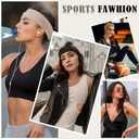 Ztomine Headbands for Women, Non Slip Soft Cotton Hair Bands with Stretchy Cloth, Ideal for Yoga, Running, Outdoor Exercise, and Sports, 16 Pcs (style7)