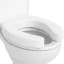 Vive Toilet Seat Cushion (Soft Cushioned Foam) - Easy Clean Soft Padded Bathroom Attachment - Elongated, Standard Seats - Comfort & Support Donut for Handicap Adults