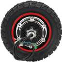 Bnineteenteam Electric Scooter Hub Motor, 10 Inch 48V 800W Pneumatic Tires Aluminum Alloy Hub Motor for Electric Scooter Enthusiasts