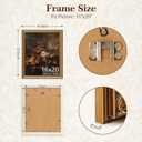 16x20 Picture Frame, Vintage Bronze Gold Picture Frame for Tabletop & Wall Mount, Antique Photo Frame 16 x 20 for Living Room, Bedroom, Office or Gallery Wall, Retro Home Decor Gift - 1 Pack