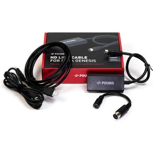 POUND HD Link Cable Compatible with Sega Genesis - HDMI Cable with RGB Picture Quality, 720p Resolution, Plus Micro USB Cable for Boosted Power