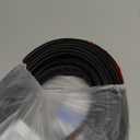 Black Rubber Weather Stripping Door Seal Strip, D Shape Door Weather Seal Strip, Self-Adhesive Soundproofing Frame Insulation Tape for Doors Frame/Window Seal,Blocks Cold Drafts Noise (40 Feet)