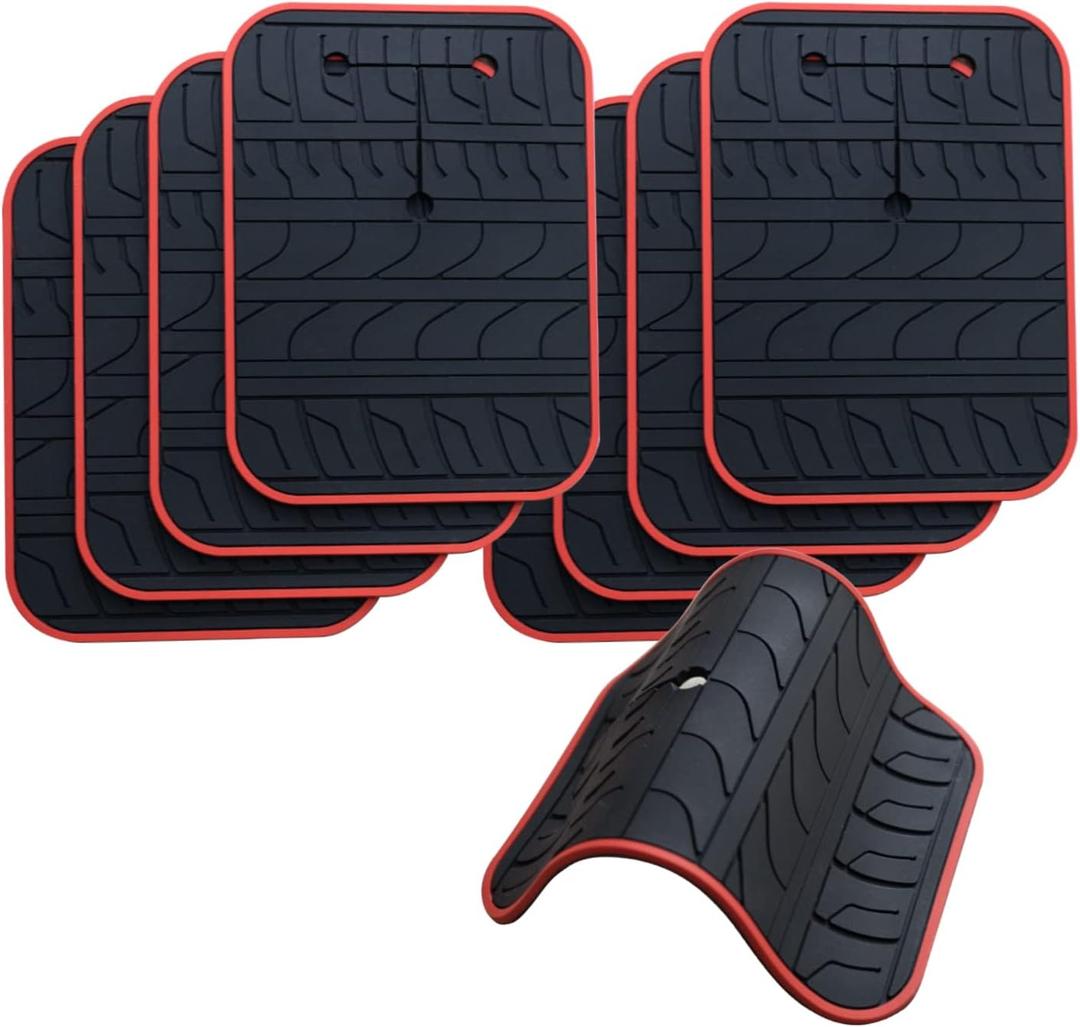 Car Scratch Protector for Trunk Bike Rack, Anti-Scratch Anti-Collision Non-Slip Silicone Pads, Car Paint Protective Pads Car Tire Pattern Non-Slip, Bike Car Rack Accessories(8 Pack)